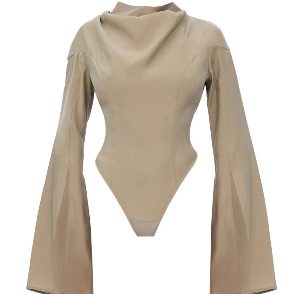 Andrea Iyamah Kula Cowl Neck Bodysuit M